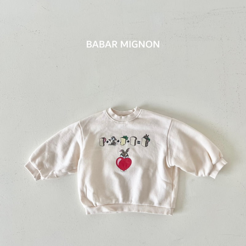 Babar Mignon - Korean Children Fashion - #Kfashion4kids - Toast Rabbit Sweatshirts - 4