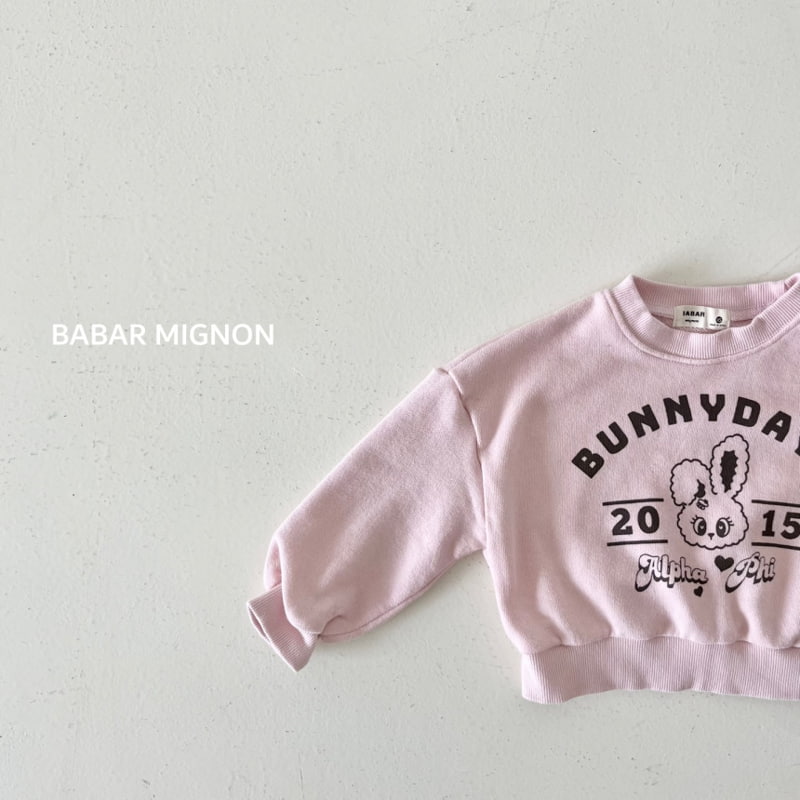 Babar Mignon - Korean Children Fashion - #toddlerclothing - Bunny Crop Sweatshirts - 3