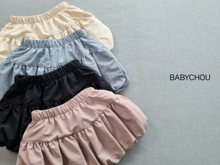 Babychou - Korean Children Fashion - #littlefashionista - Banding Balloon Skirt - 4