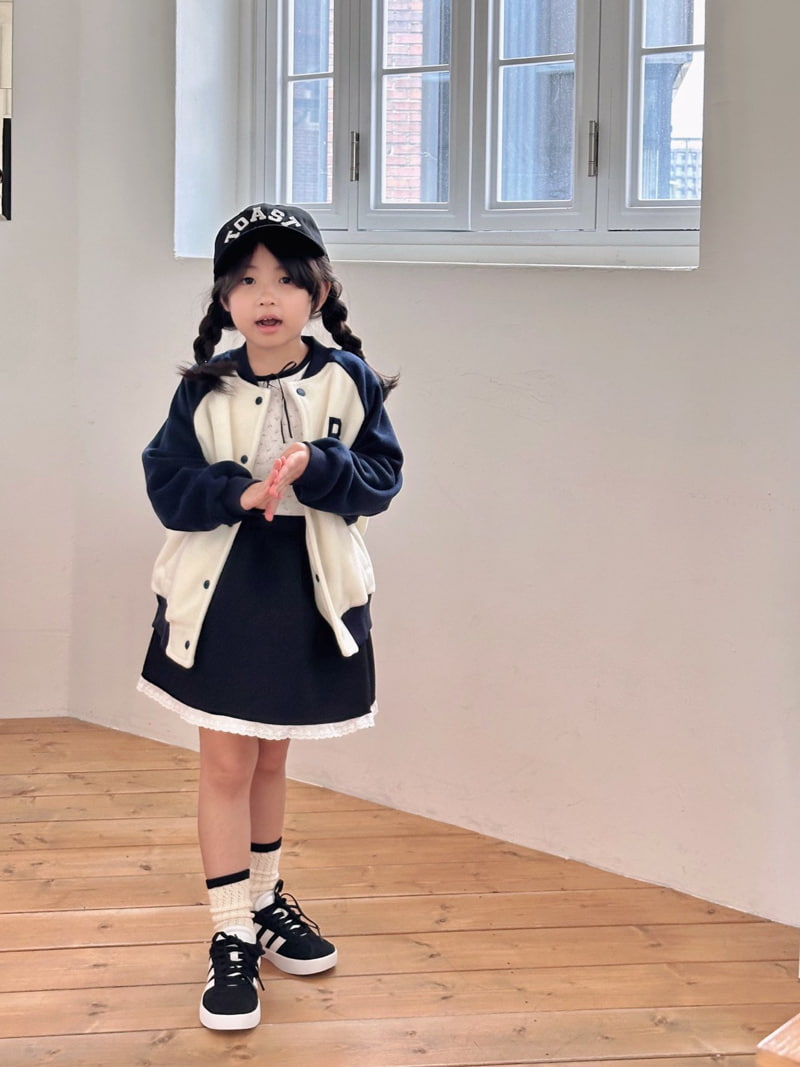 Bailey - Korean Children Fashion - #childofig - Fleece Baseball Jumper - 11