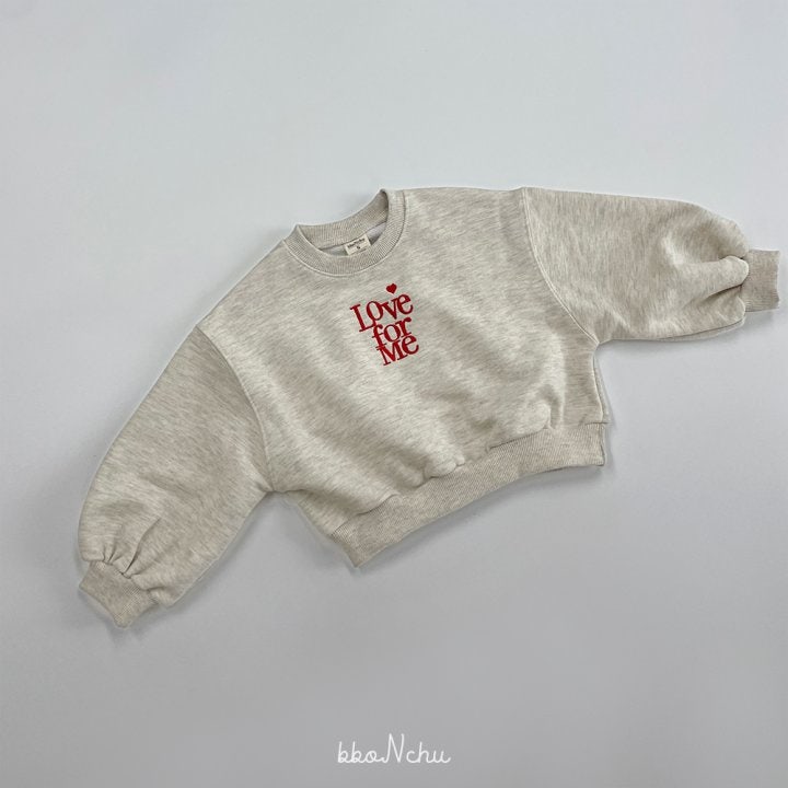 Bbonchu - Korean Children Fashion - #minifashionista - Love For Me Sweatshirts - 3