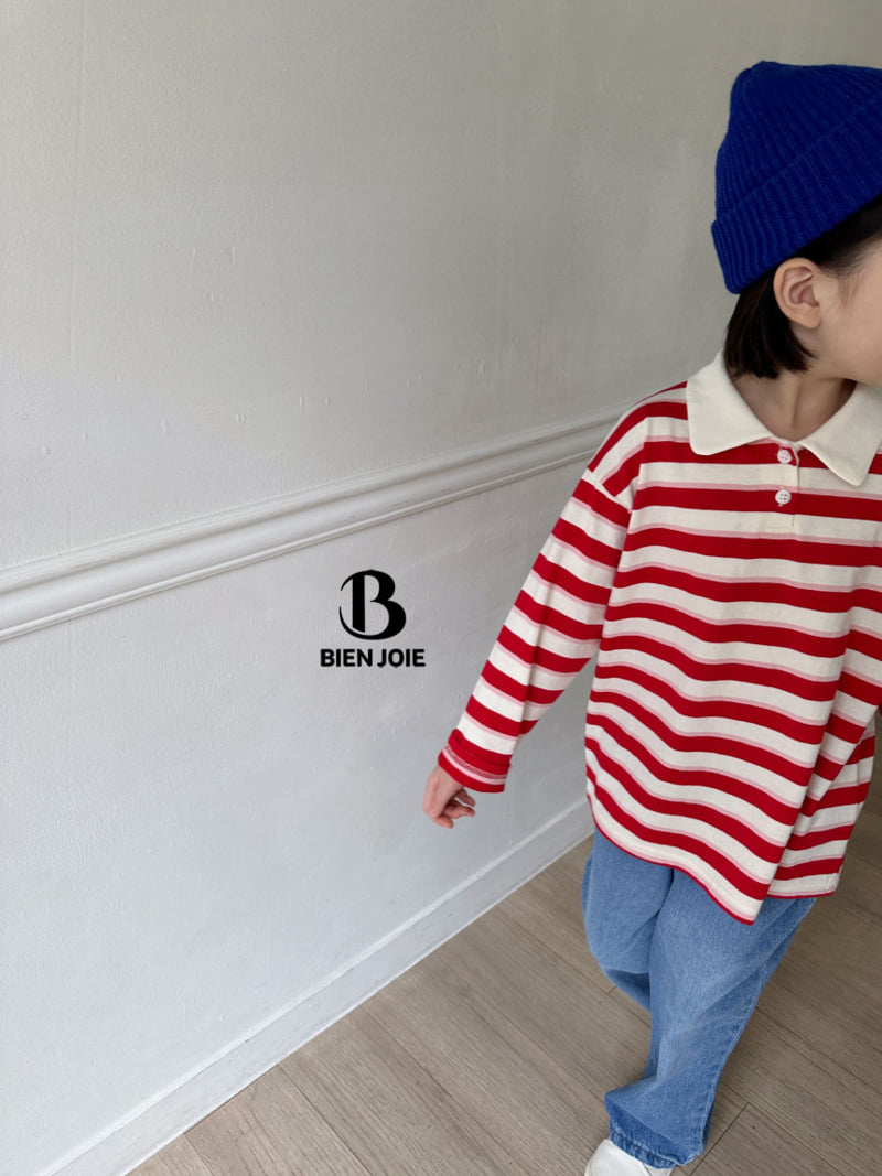 Bien Joie - Korean Children Fashion - #fashionkids - Shake Collar Tee - 8
