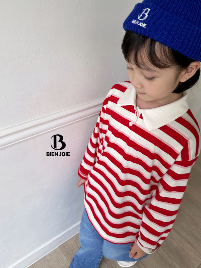 Bien Joie - Korean Children Fashion - #kidsstore - Shake Collar Tee - 10