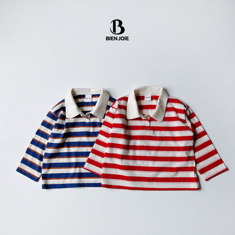 Bien Joie - Korean Children Fashion - #todddlerfashion - Shake Collar Tee