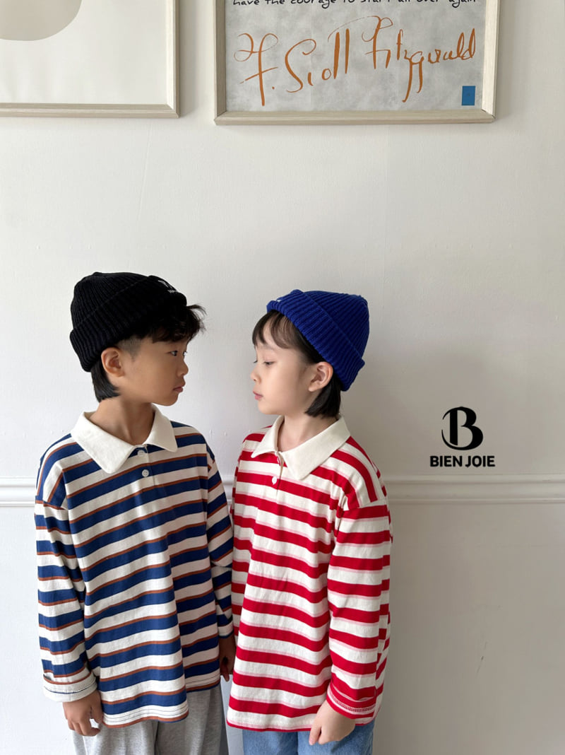 Bien Joie - Korean Children Fashion - #toddlerclothing - Shake Collar Tee - 2