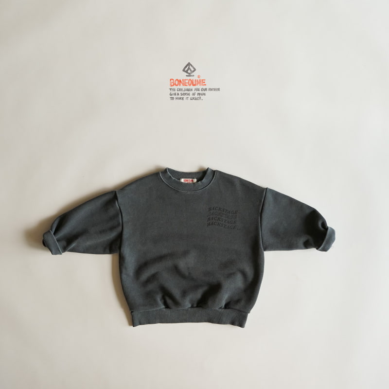 Boneoune - Korean Children Fashion - #Kfashion4kids - Wave Pigment Sweatshirts - 2
