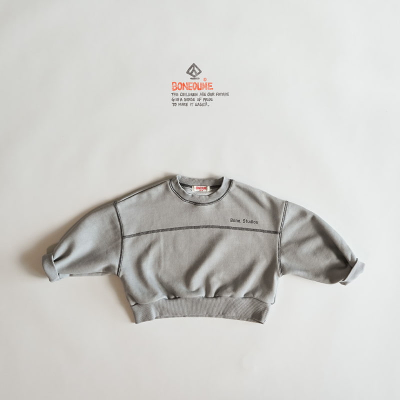 Boneoune - Korean Children Fashion - #childofig - Idol Pigment Crop Sweatshirts - 3