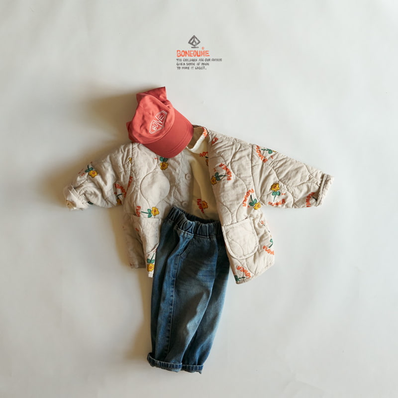 Boneoune - Korean Children Fashion - #childofig - Smile Flower Over Wrap Jumper - 6