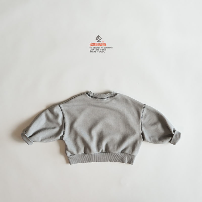 Boneoune - Korean Children Fashion - #childofig - Idol Pigment Crop Sweatshirts - 4
