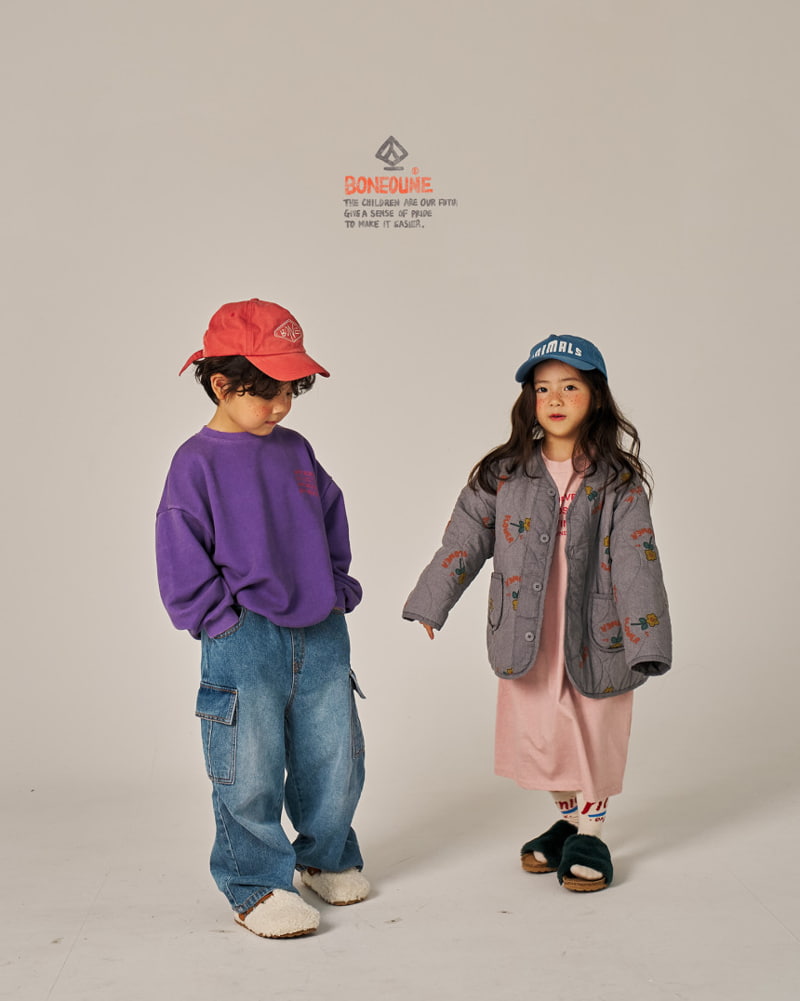 Boneoune - Korean Children Fashion - #childrensboutique - Wave Pigment Sweatshirts - 9