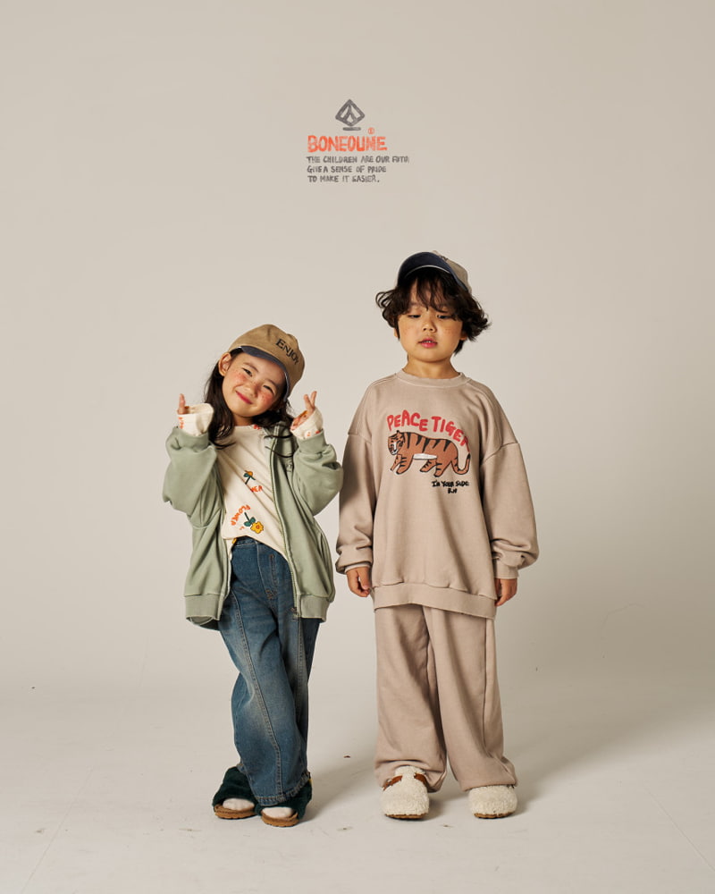 Boneoune - Korean Children Fashion - #kidsshorts - Tiger Sweatshirts - 5