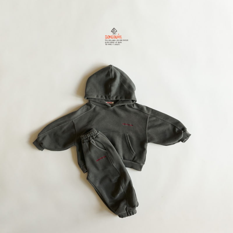 Boneoune - Korean Children Fashion - #prettylittlegirls - Grungy Hood Top - 4