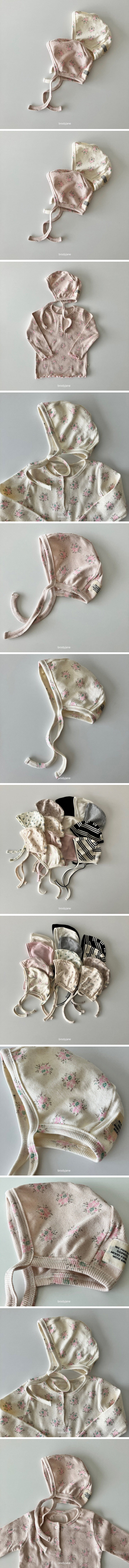 Brody Jane - Korean Baby Fashion - #onlinebabyboutique - Flower Button Bonnet