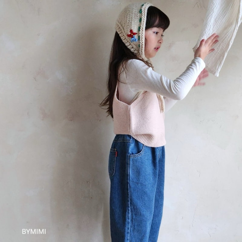Bymimi - Korean Children Fashion - #todddlerfashion - Knit Stripe Vest - 10