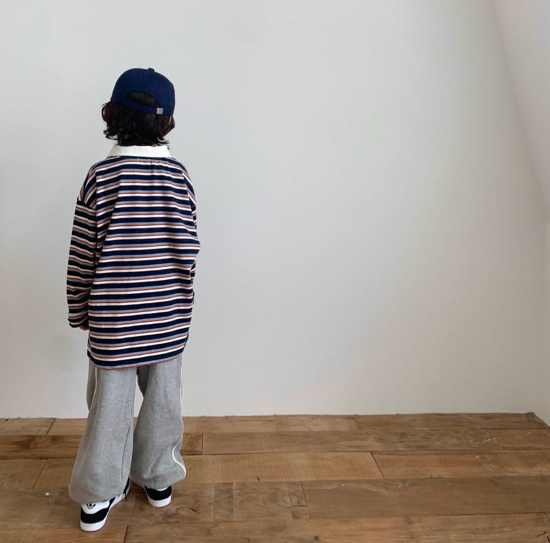 Coco beige - Korean Children Fashion - #Kfashion4kids - School Stripe Tee - 10