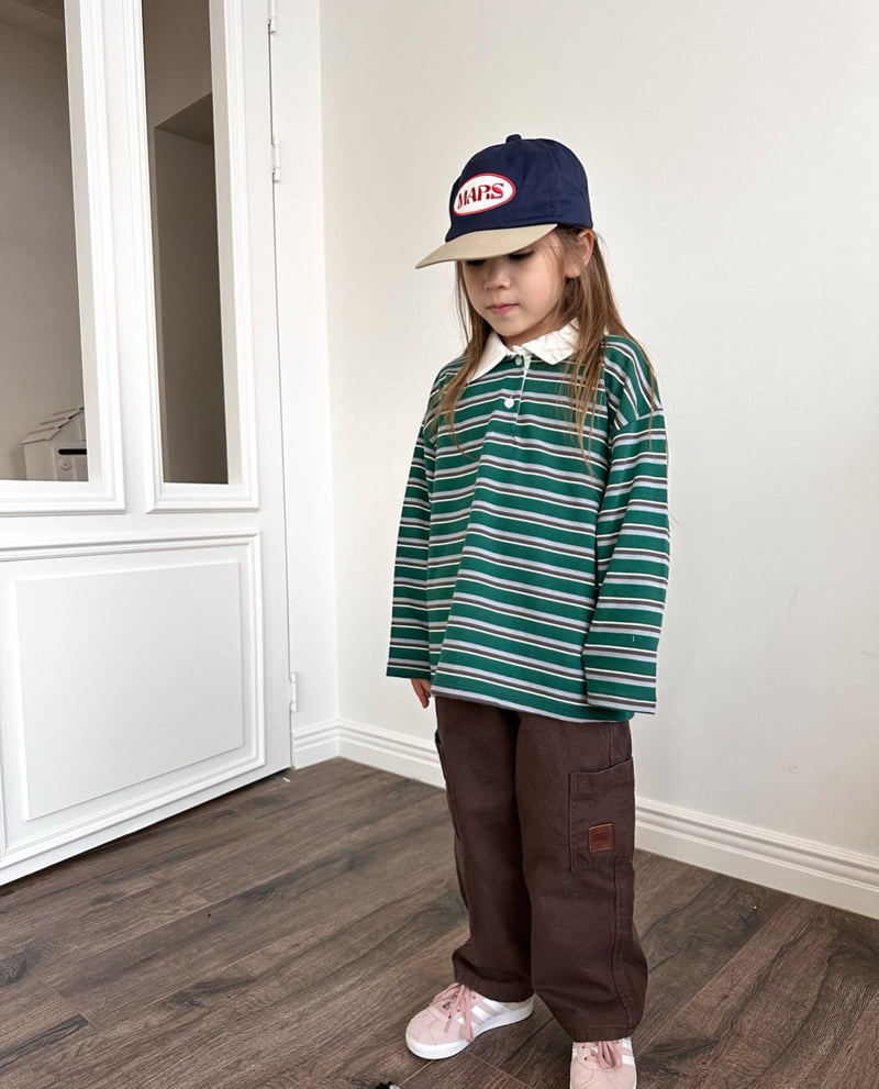 Coco beige - Korean Children Fashion - #discoveringself - School Stripe Tee - 5