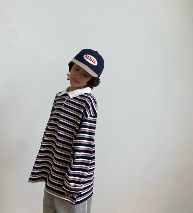Coco beige - Korean Children Fashion - #littlefashionista - School Stripe Tee - 11