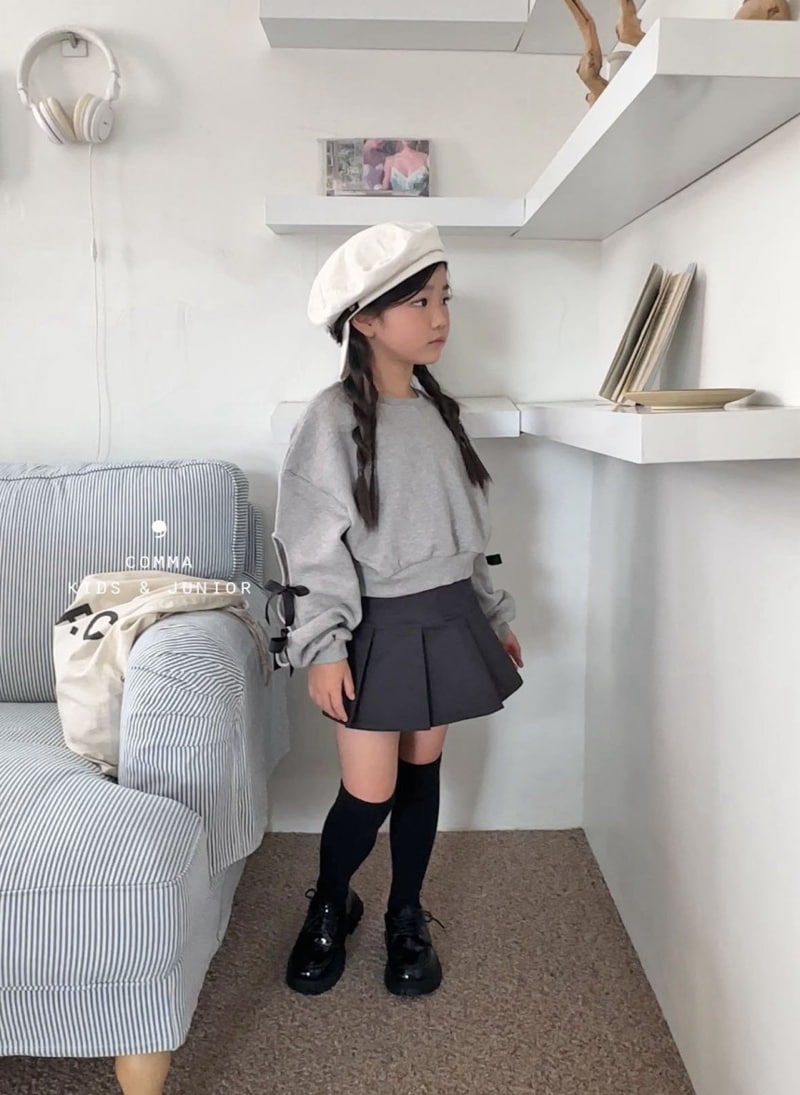 Comma - Korean Children Fashion - #designkidswear - String Ribbon Sweatshirts