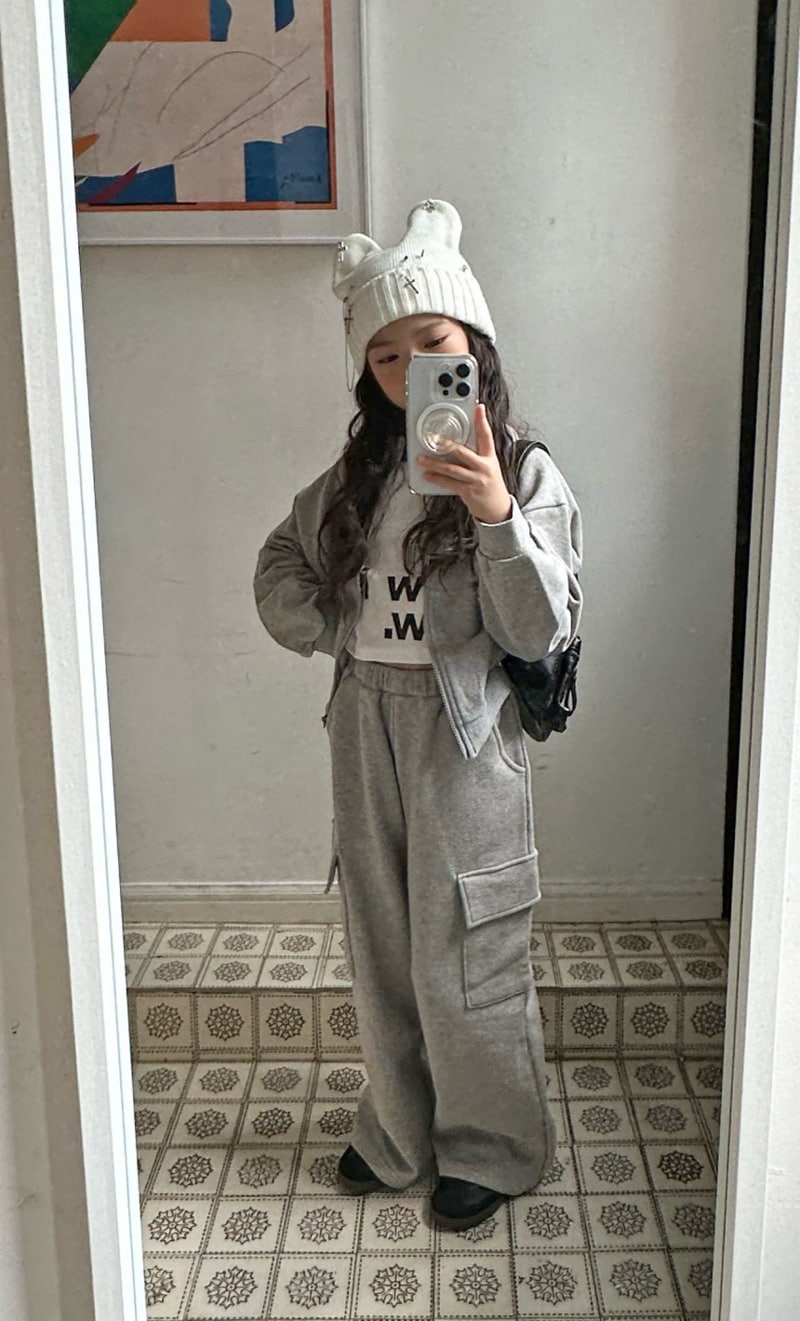 Comma - Korean Children Fashion - #magicofchildhood - Letter Zip-up - 8