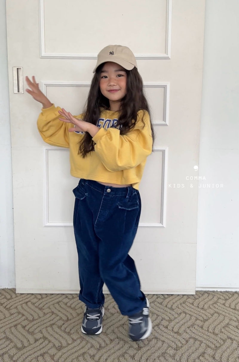 Comma - Korean Children Fashion - #minifashionista - Denim Corduroy Pants