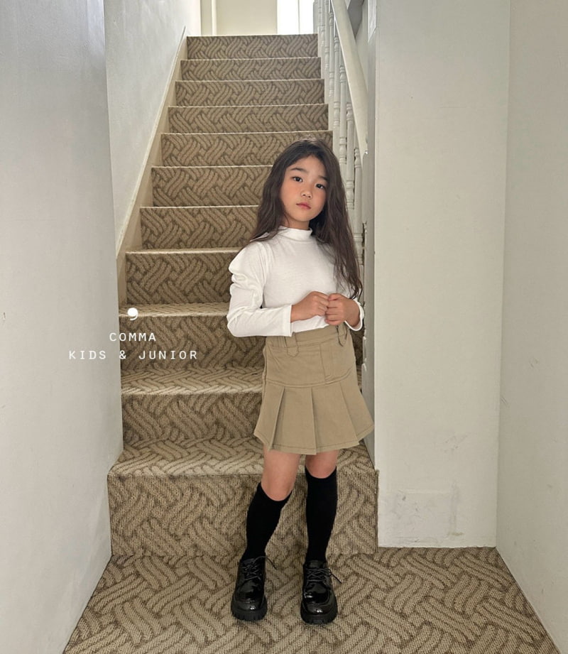 Comma - Korean Children Fashion - #toddlerclothing - Half Turtleneck Tee - 3