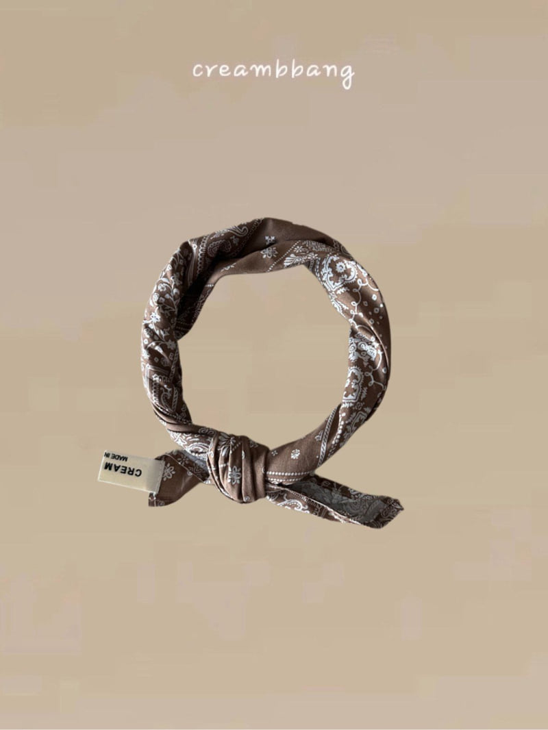 Cream Bbang - Korean Children Fashion - #childrensboutique - Paisley Petit Scarf - 3