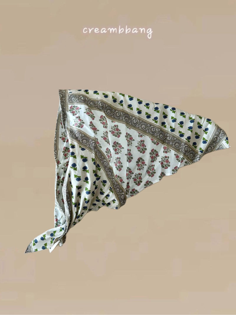 Cream Bbang - Korean Children Fashion - #designkidswear - Cotton Flower Petit Scarf - 5