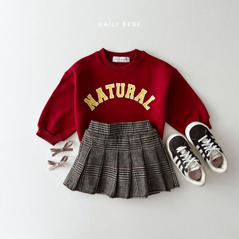 Daily Bebe - Korean Children Fashion - #minifashionista - Hound Check Skirt - 4