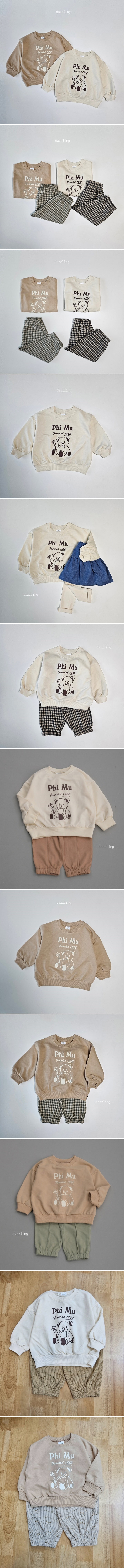 Dazzling - Korean Children Fashion - #discoveringself - Flower Bear Tee