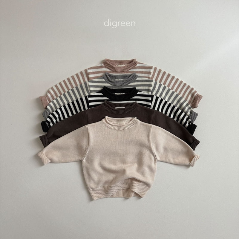 Digreen - Korean Children Fashion - #kidsshorts - Roll Knit Pullover