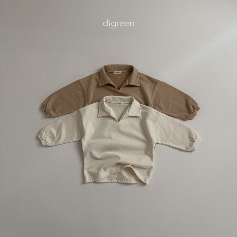 Digreen - Korean Children Fashion - #kidsshorts - Collar Sweatshirts