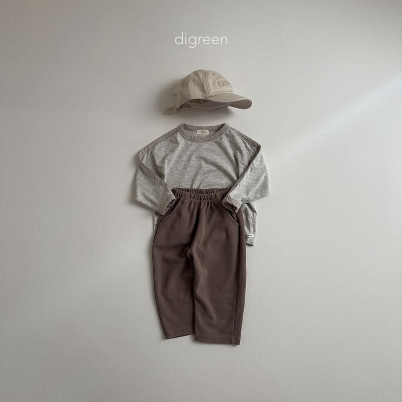 Digreen - Korean Children Fashion - #kidsstore - Line Long Tee - 8