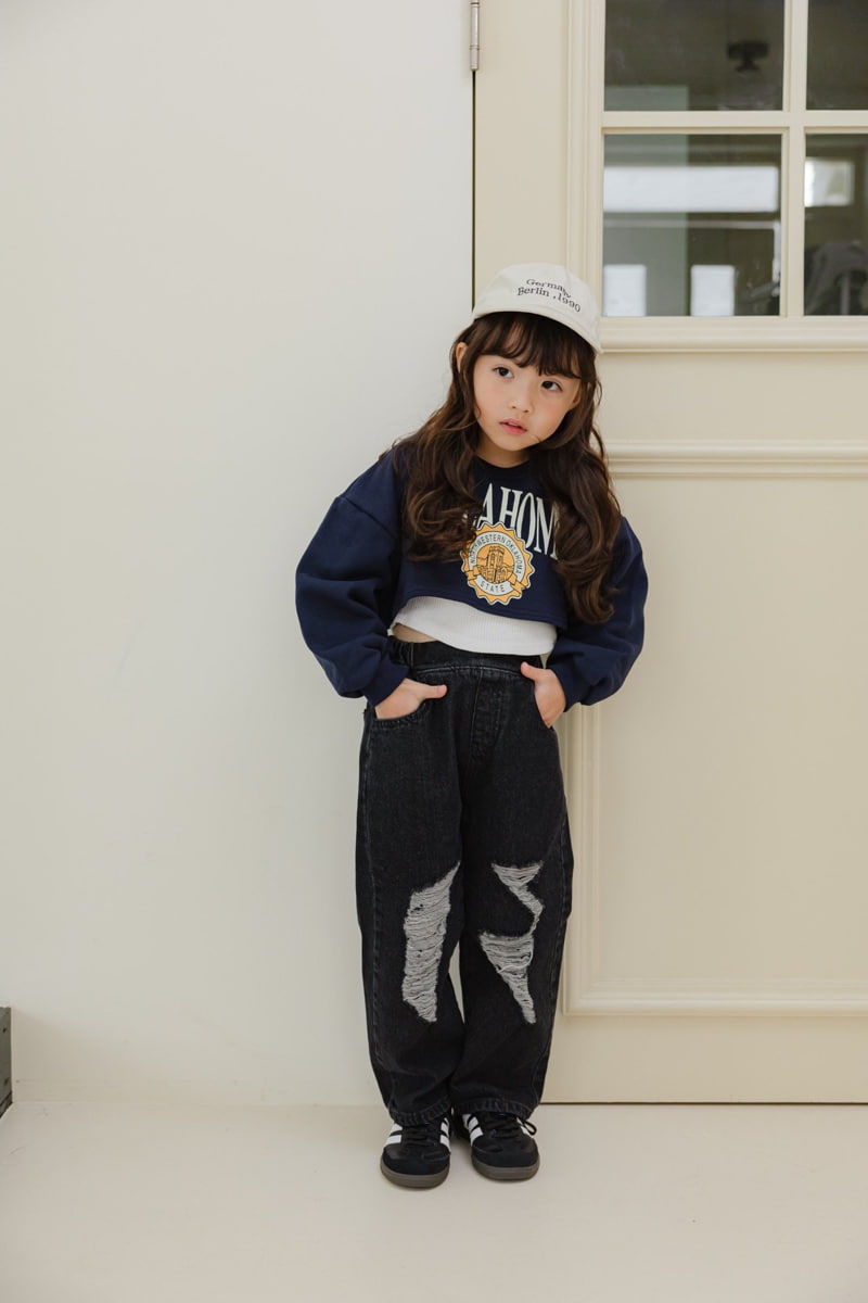 Dore Dore - Korean Children Fashion - #stylishchildhood - Oklahoma Crop Sweatshirts - 5