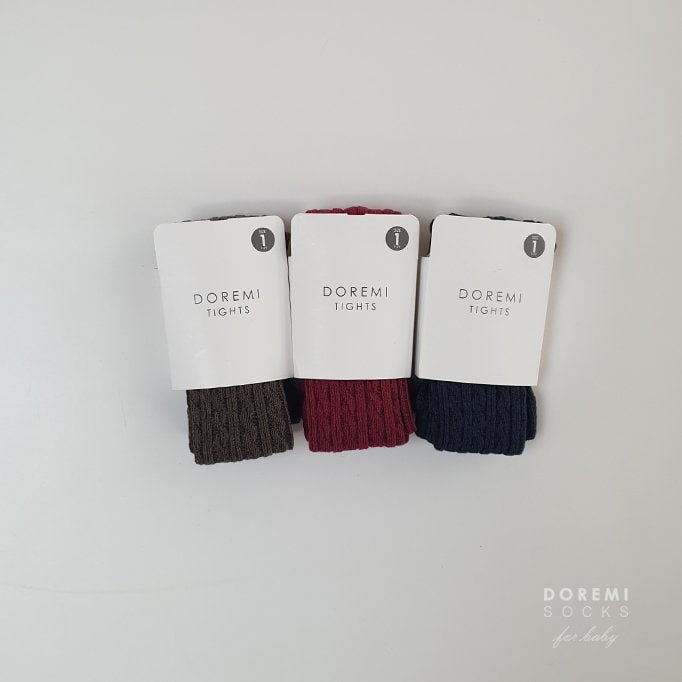 Doremi Socks - Korean Baby Fashion - #babyfever - Cable Tights - 7