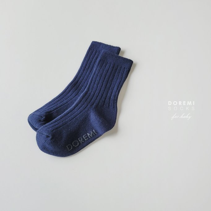 Doremi Socks - Korean Baby Fashion - #babyoninstagram - Orange Pop Rib Socks (set of 4) - 8