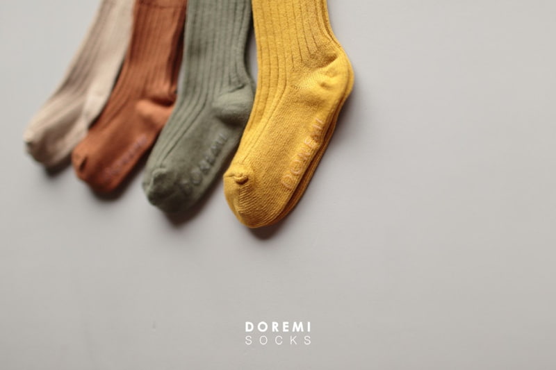 Doremi Socks - Korean Baby Fashion - #smilingbaby - Maple Rib Socks (set of 4) - 7