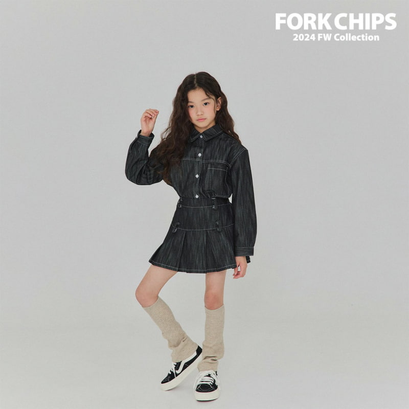 Fork Chips - Korean Children Fashion - #kidsshorts - Ov Belt Skirt - 8