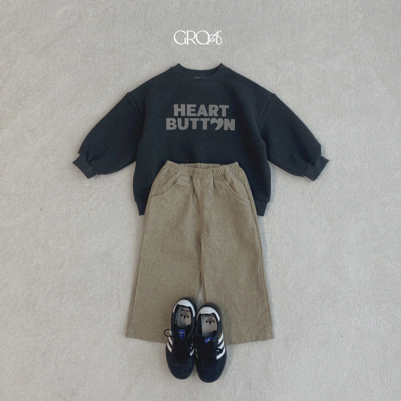 Groa - Korean Children Fashion - #designkidswear - Heart Pigment Sweatshirts - 8