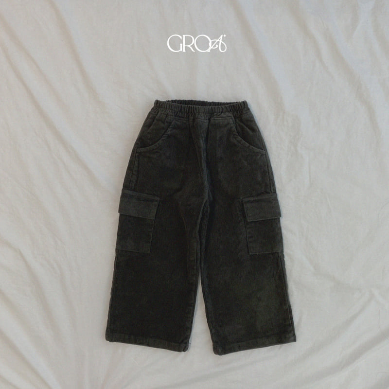 Groa - Korean Children Fashion - #magicofchildhood - Corduroy Cargo Pants - 3
