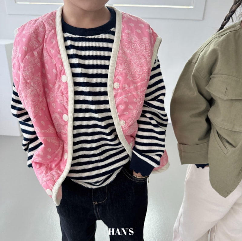 Han's - Korean Children Fashion - #childofig - Waffle Stripe Tee - 7