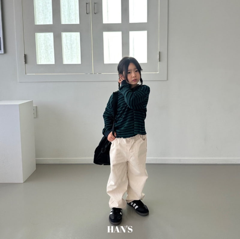 Han's - Korean Children Fashion - #childofig - Waffle Stripe Tee - 8