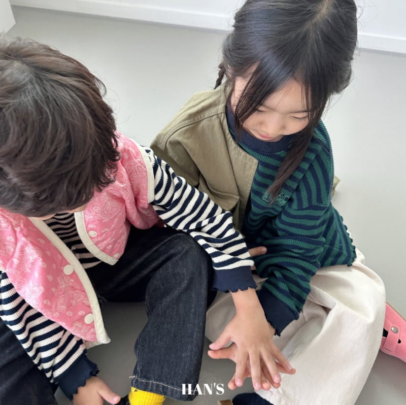 Han's - Korean Children Fashion - #discoveringself - Waffle Stripe Tee - 11