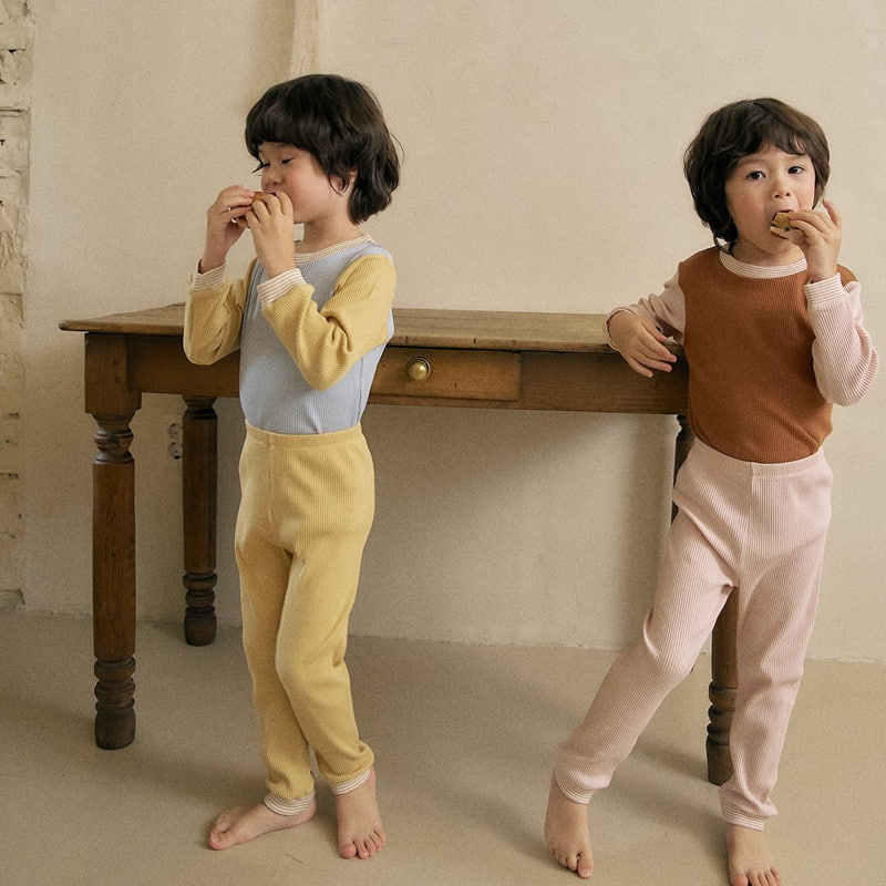 Here I Am - Korean Children Fashion - #toddlerclothing - Half Rib Easywaer - 2