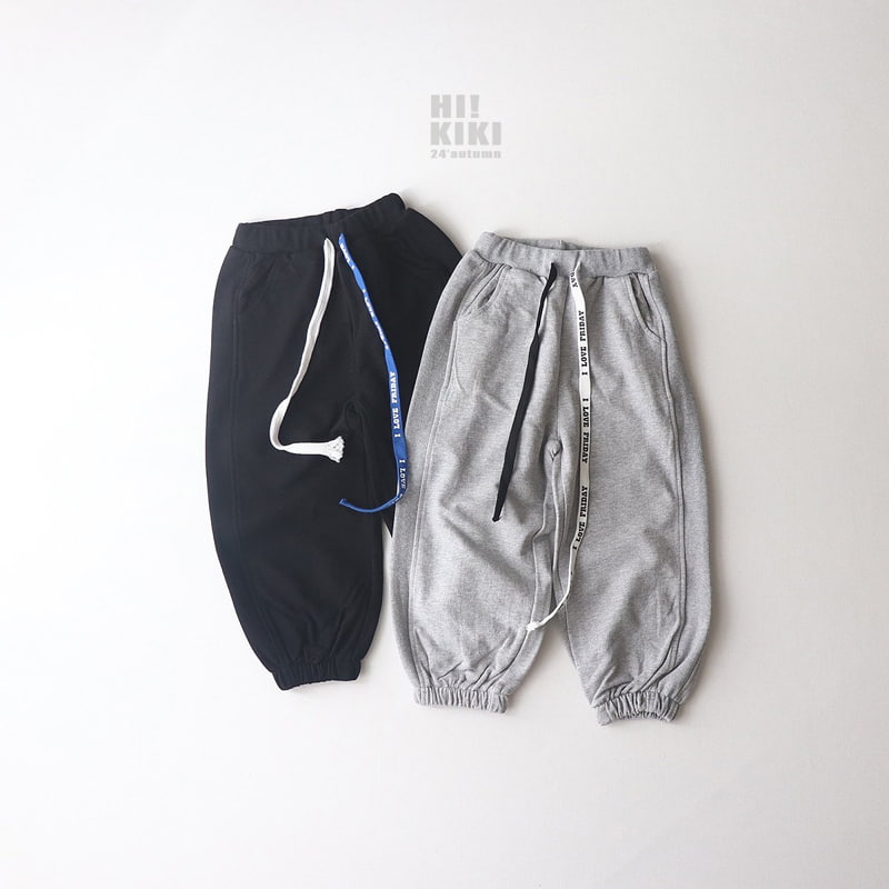 Hikiki - Korean Children Fashion - #childofig - String Jogger Pants
