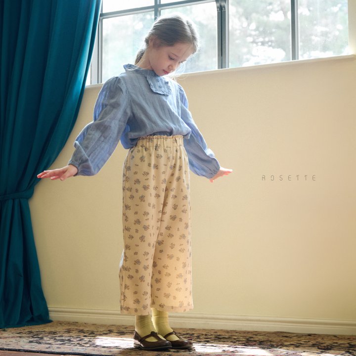 Hosette - Korean Children Fashion - #designkidswear - Antique Flower Pants