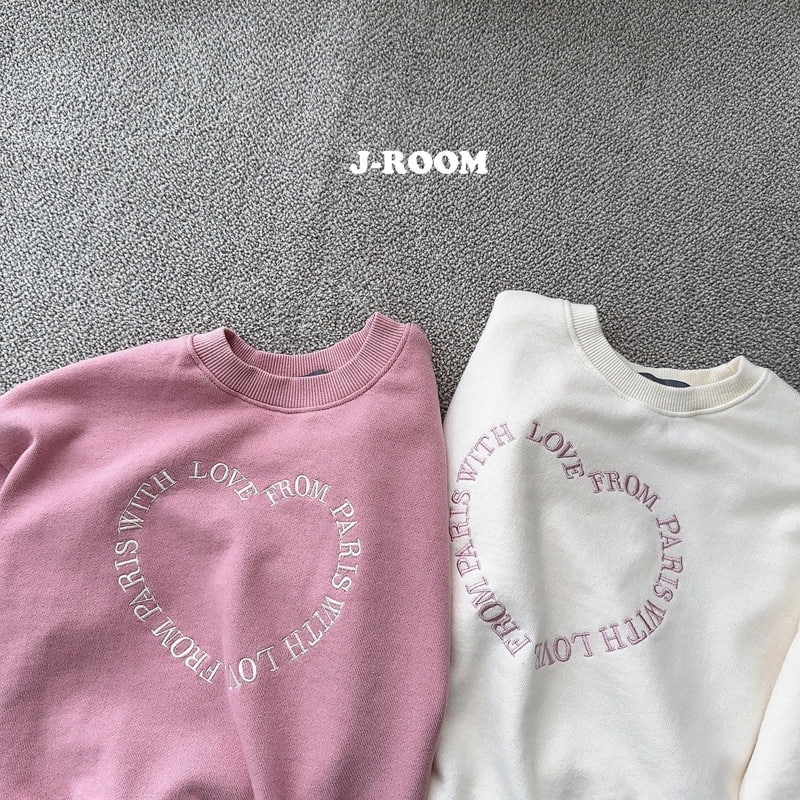J-Room - Korean Children Fashion - #Kfashion4kids - Love Embroidery Sweatshirts - 2
