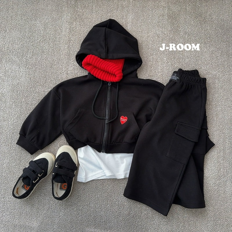 J-Room - Korean Children Fashion - #fashionkids - Wapen Crop Hood Zip-up - 11