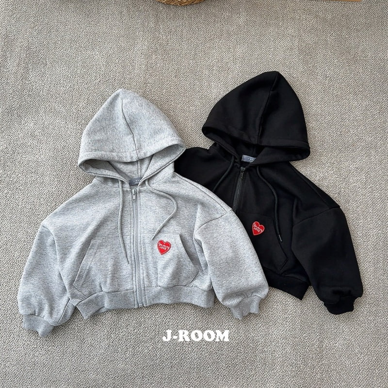 J-Room - Korean Children Fashion - #magicofchildhood - Wapen Crop Hood Zip-up