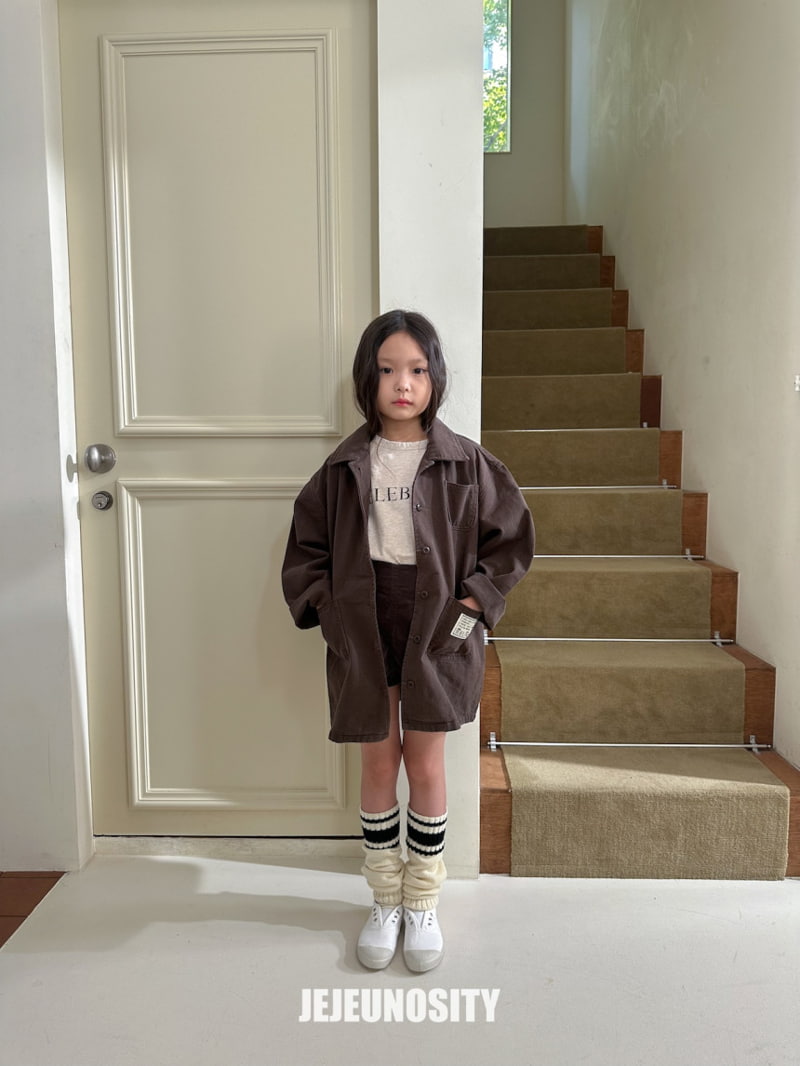 Jejeunosity - Korean Children Fashion - #designkidswear - Velvet Berry Shorts - 5