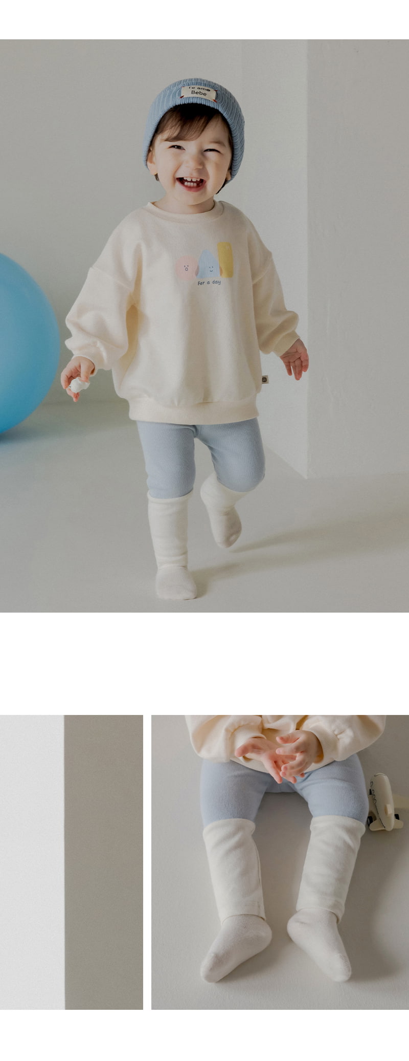 Kids Clara - Korean Baby Fashion - #babyootd - Sol Baby Leggings Set-up - 2